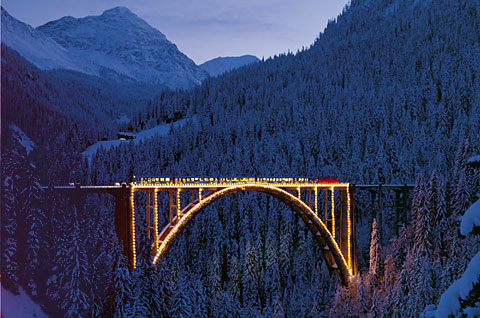 Langwies railway bridge near Arosa