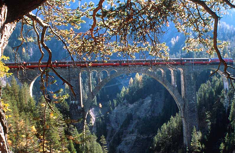 Wiesen railway bridge near Davos