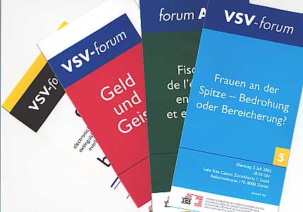 Publikumswirksame Veranstaltungsprospekte für Finanz-Events