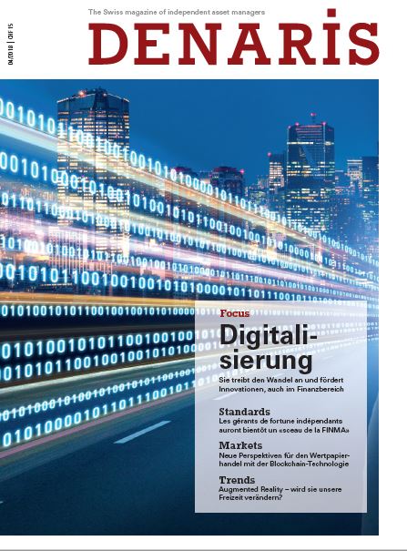 Le magazine financier denaris paraît 4 fois par année.