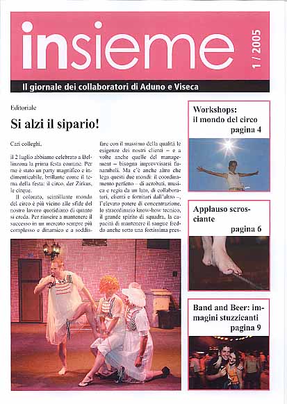 Magazine "insieme", p. 1